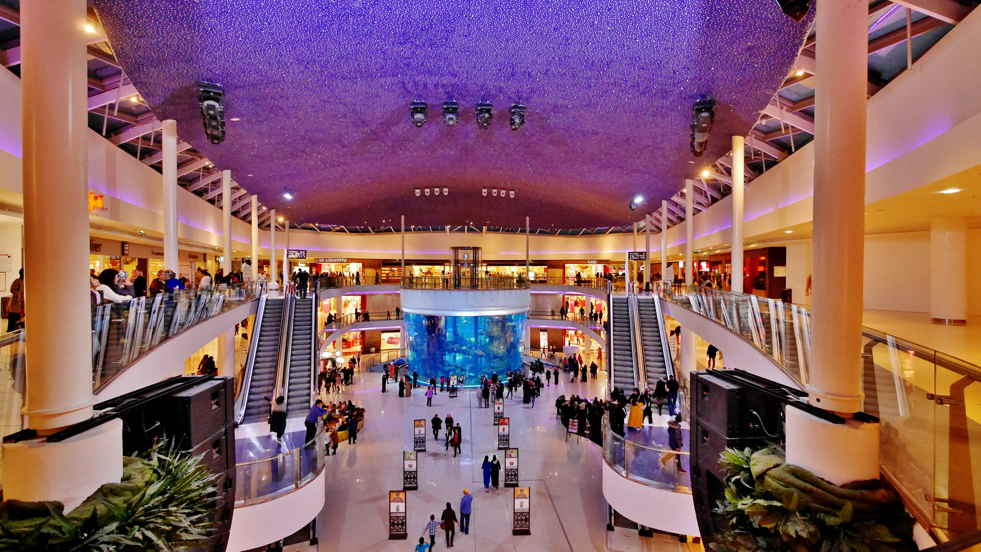 Giant Aquarium in Mall 